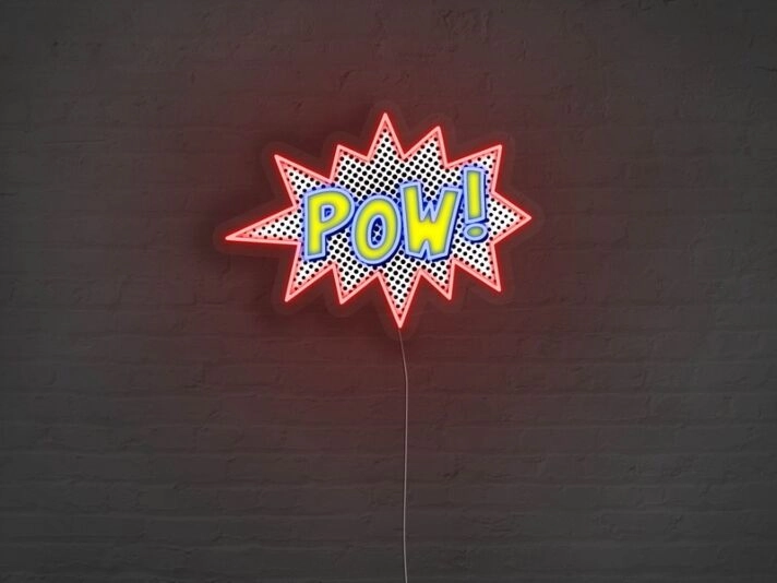 Pow And Bams Neon Sign for Comic Book Fans