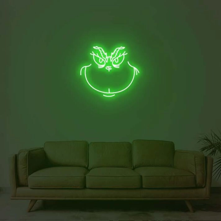 Christmas Grinch Neon Sign for Festive and Fun Spaces
