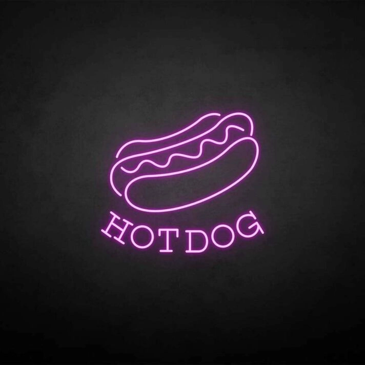 Customize 'Hot dog' neon sign