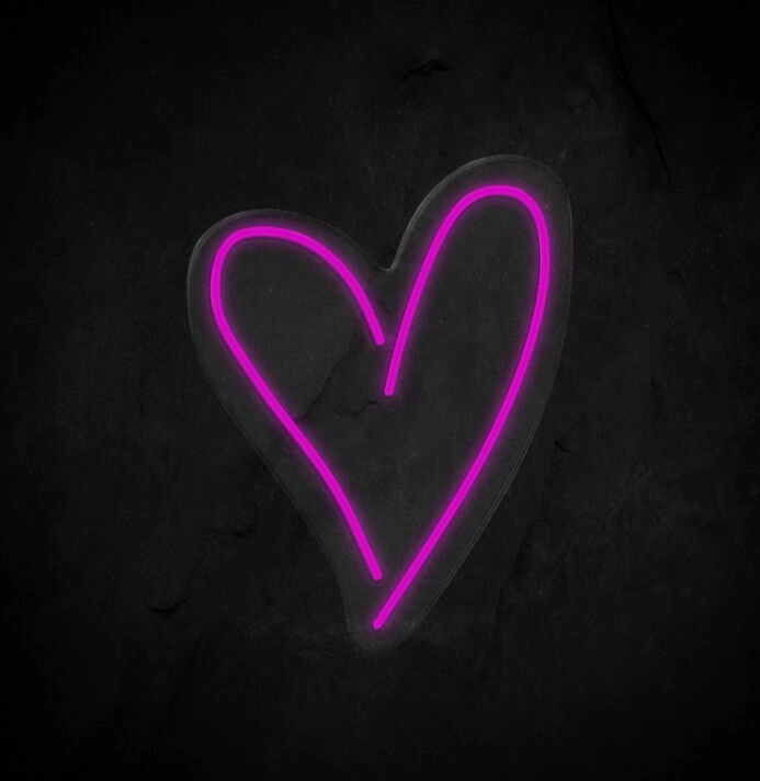 Heart Neon Sign for Romantic and Loving Spaces