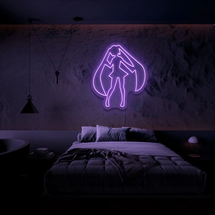 Miku Neon Sign for Anime Fans