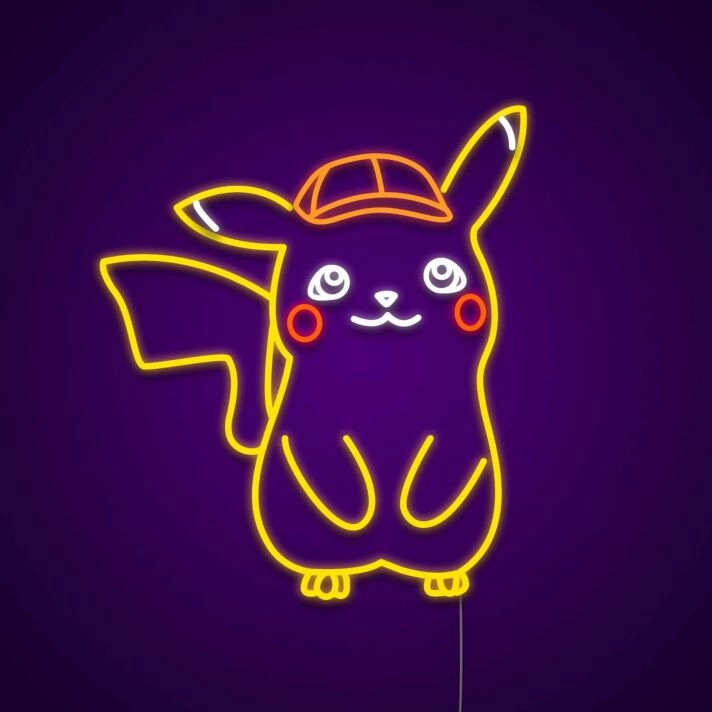 Pikachu Neon Sign for Anime Fans