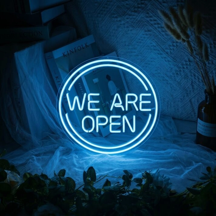 We Are Open Neon Sign for Businesses and Shops