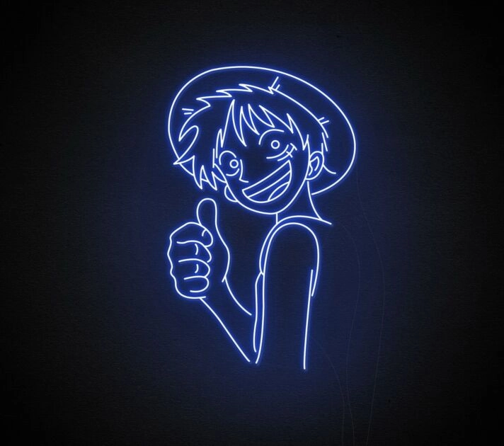 Luffy Neon Sign for Anime Fans