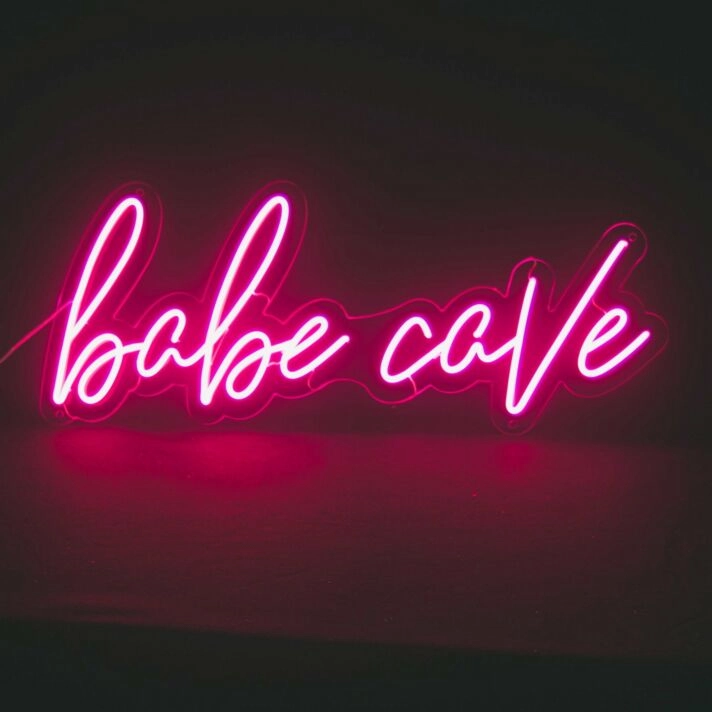 Babe Cave Neon Sign for Fun and Feminine Spaces