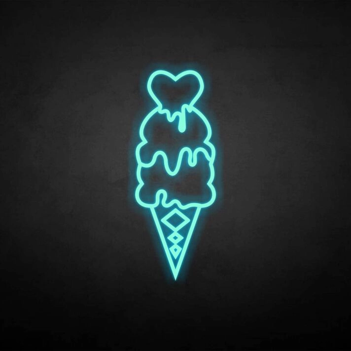 'Ice Cream' neon sign