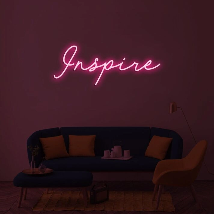 Inspire Neon Sign for Inspirational and Motivational Spaces