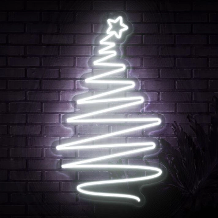 Christmas Tree Neon Sign for Holiday and Festive Spaces