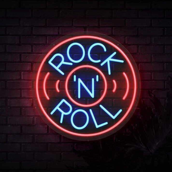 Rock N Roll Neon Sign for Music Lovers