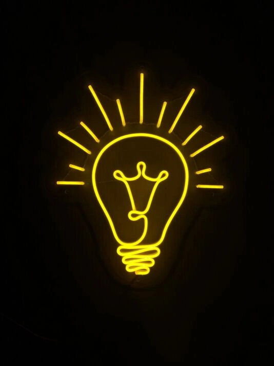 Light Bulb Neon Sign for Bright and Creative Spaces
