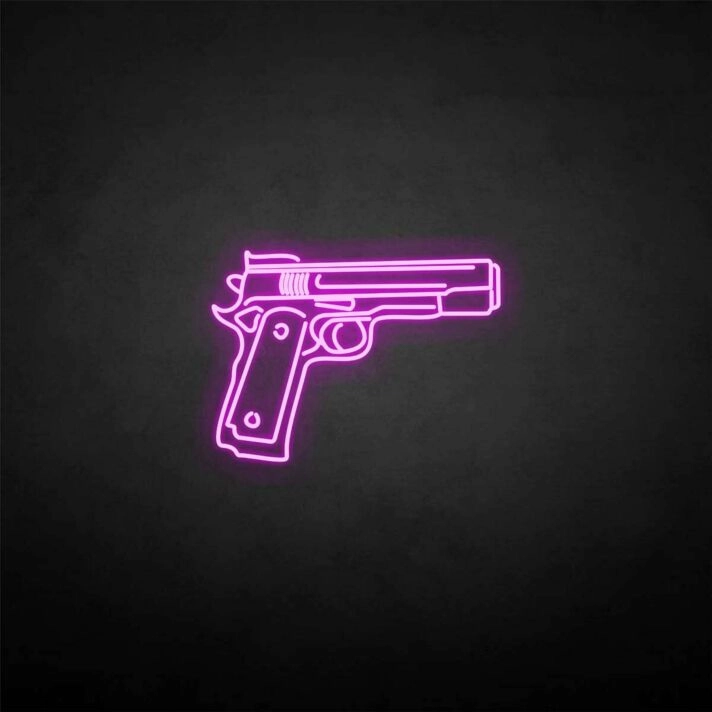 'Pistol' neon sign