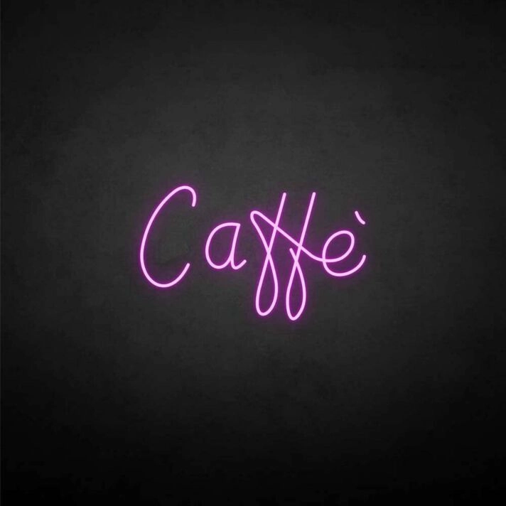 Caffè' neon sign