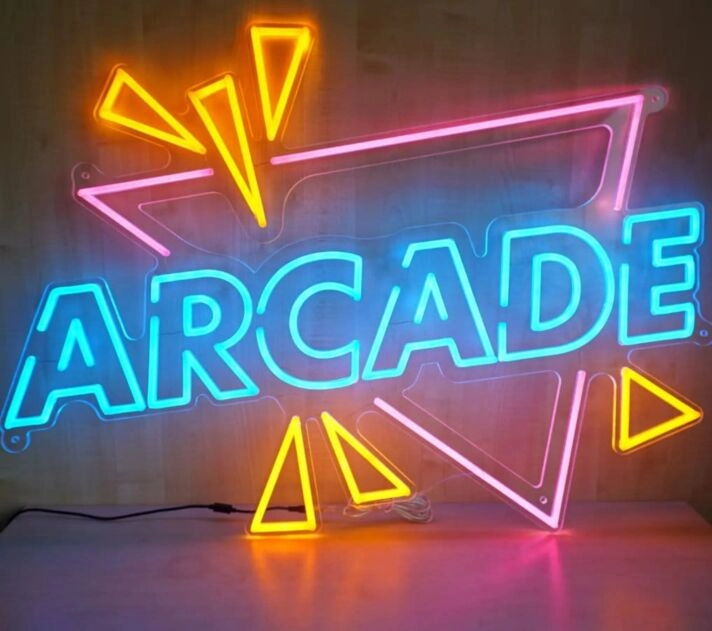 Arcade Neon Sign for Gaming and Fun Spaces