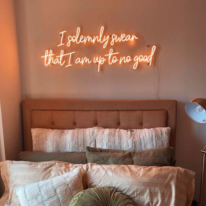 I Solemnly Swear That I Am Up To No Good Neon Sign for Harry Potter Fans