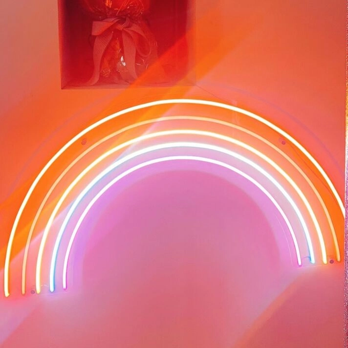 'Rainbow' neon sign
