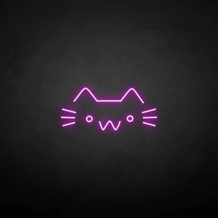 'Cat' neon sign
