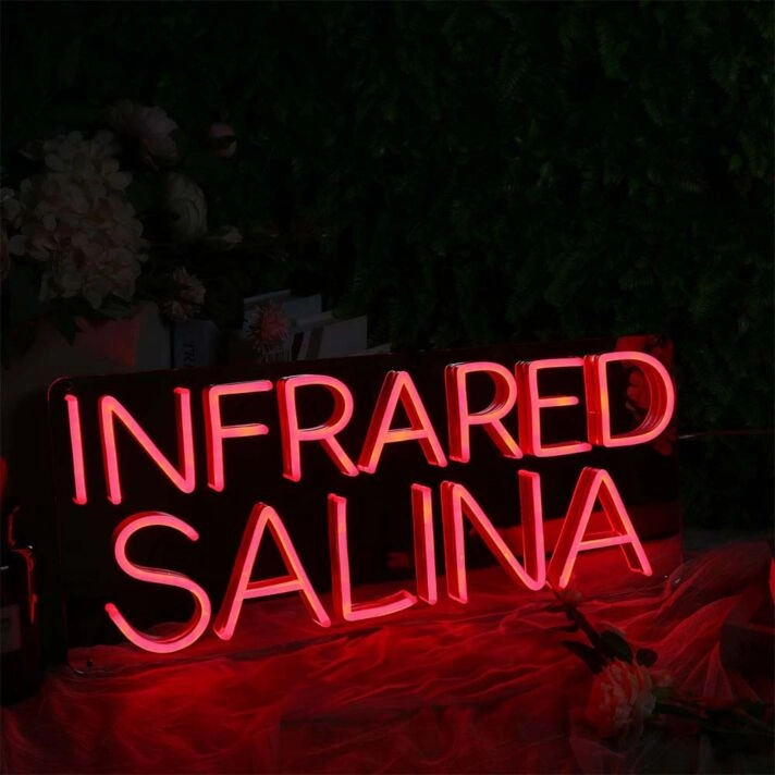 Infrared Sauna Neon Sign for Wellness and Relaxation Spaces