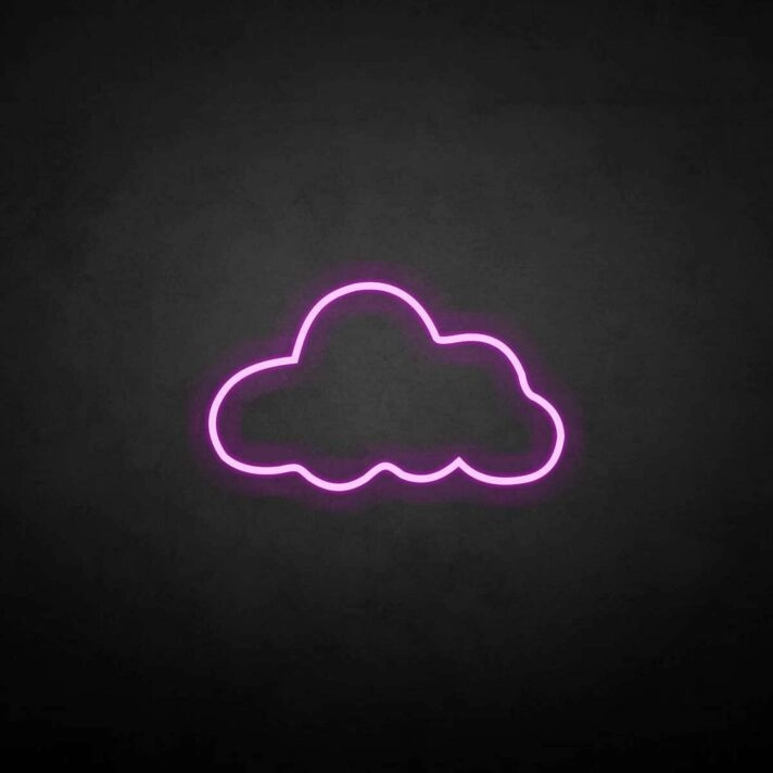 'Cloud' neon sign