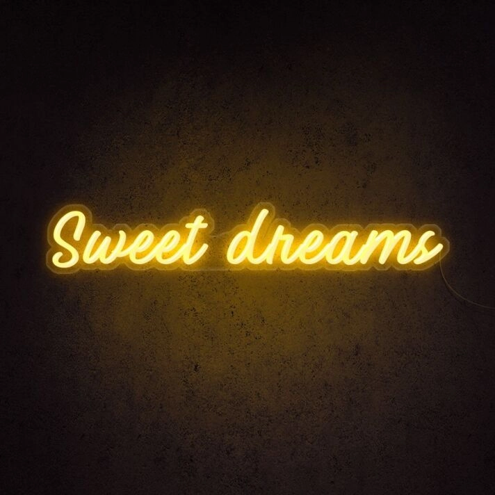 Sweet Dreams Neon Sign for Peaceful and Relaxing Bedrooms