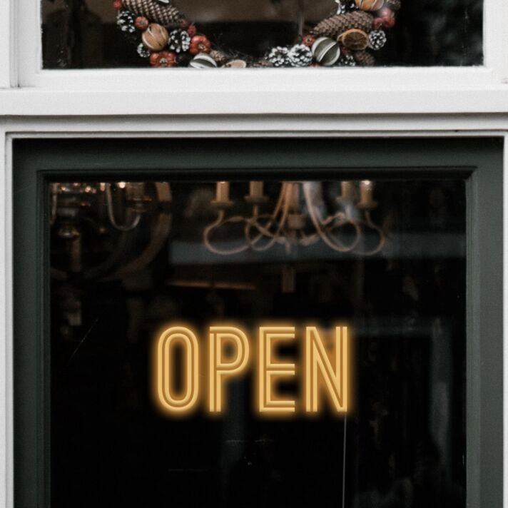 Open Neon Sign for Businesses and Shops