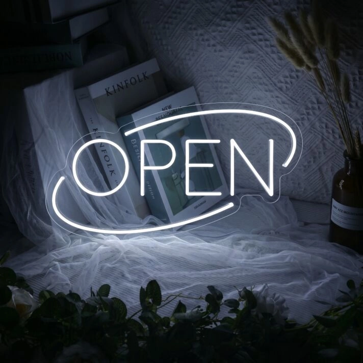 Open Neon Sign for Businesses and Shops