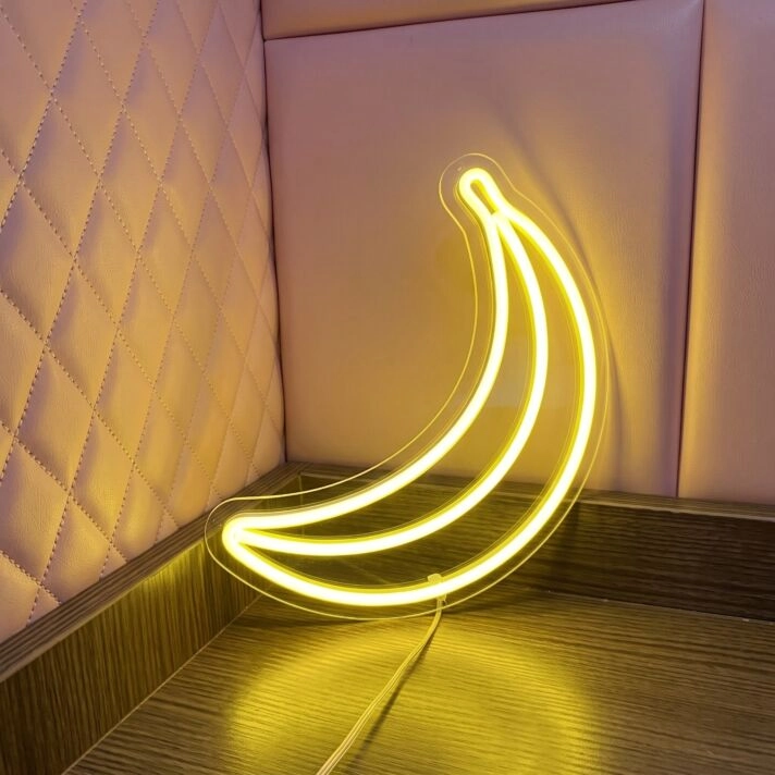 Banana Neon Sign for Fun and Whimsical Decor