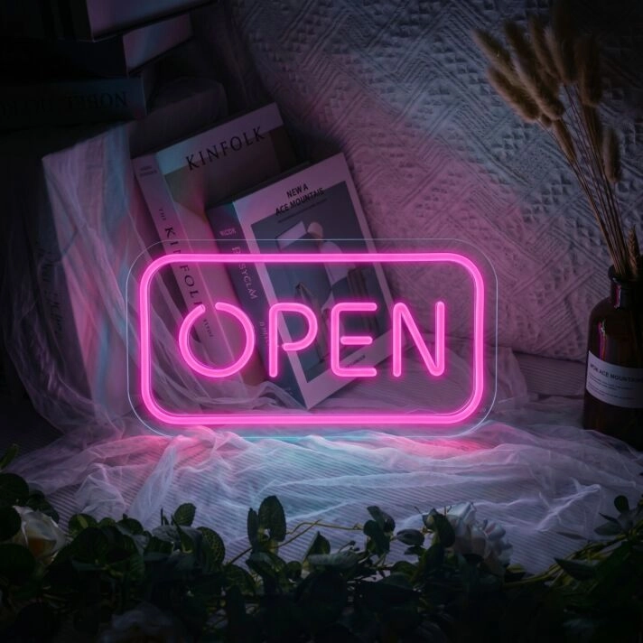Open Neon Sign for Businesses and Shops