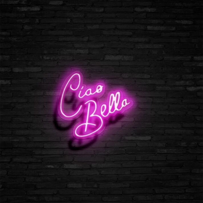 Ciao Bella Neon Sign for Italian and Stylish Decor