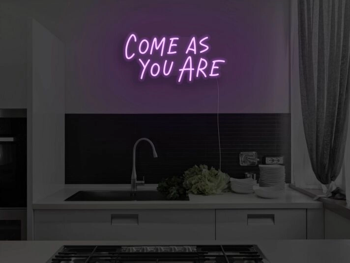 Come As You Are Neon Sign for Welcoming and Inclusive Spaces