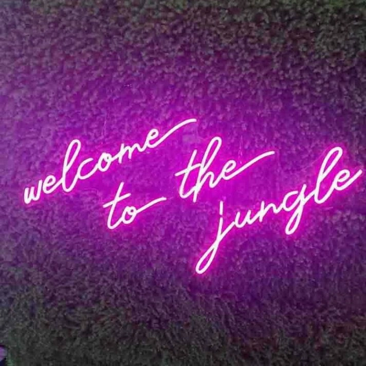Welcome To The Jungle Neon Sign for Fun and Adventurous Spaces
