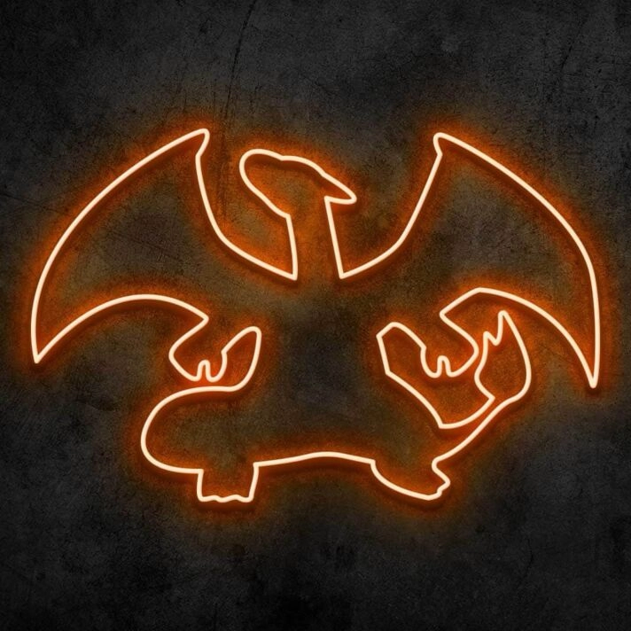 Charizard Neon Sign for Anime Fans