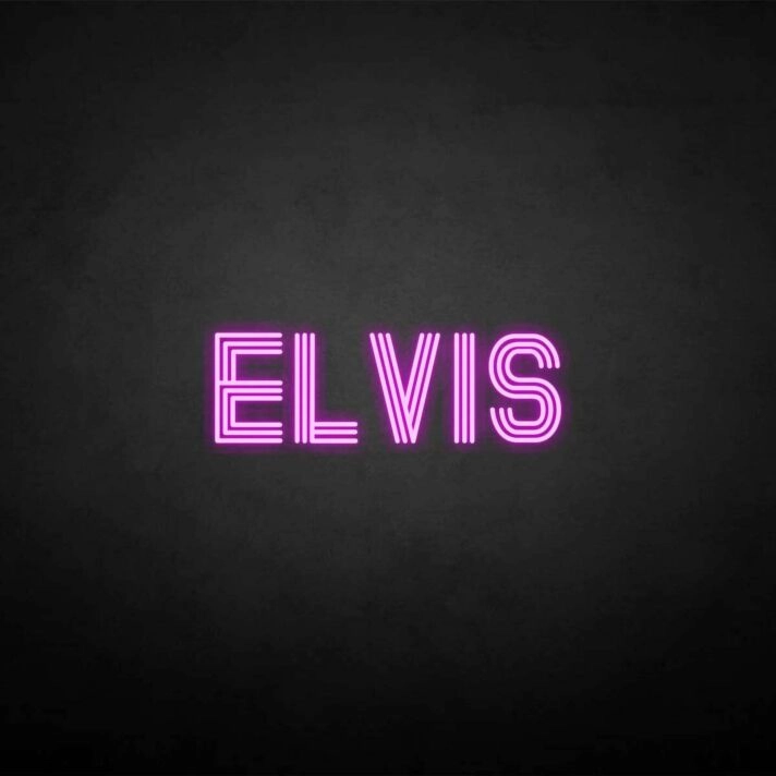 ELVIS' neon sign