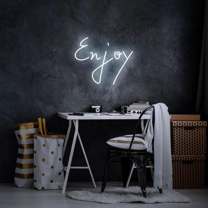Enjoy Neon Sign for Positive and Fun Spaces