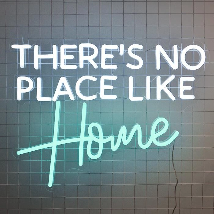 Theres No Place Like Home Neon Sign makes any home feel cozy