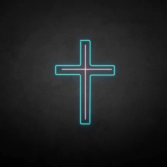 'Crucifix' neon sign