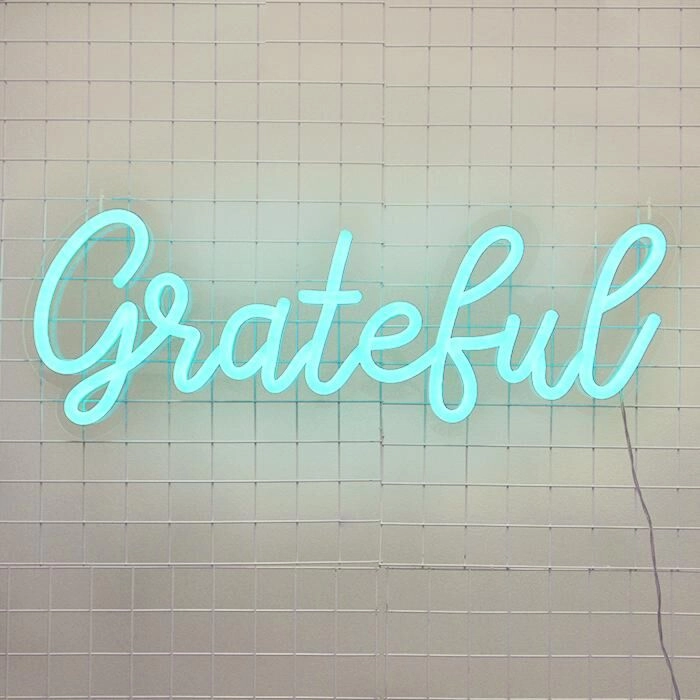 Grateful Neon Sign adds a thankful touch to home decor