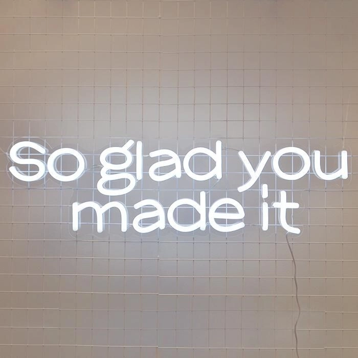So Glad You Made It Neon Sign adds a welcoming touch to any home