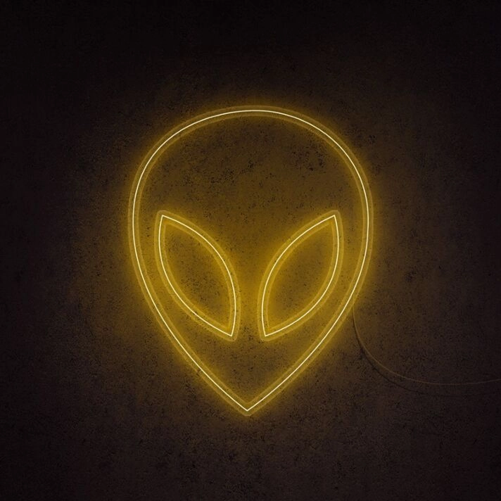 Alien Head Neon Sign adds whimsy to kids' rooms