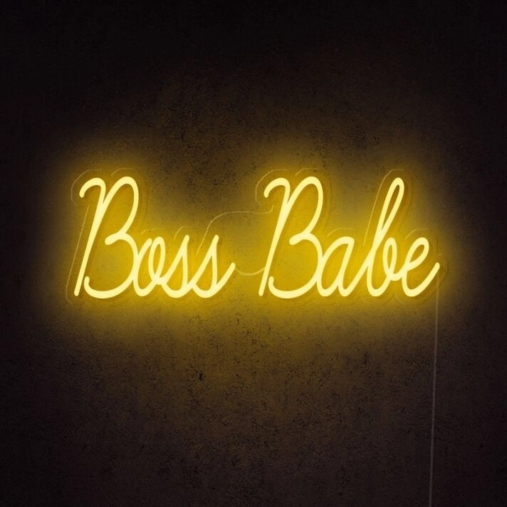 Boss Babe Neon Sign perfect for empowering home offices
