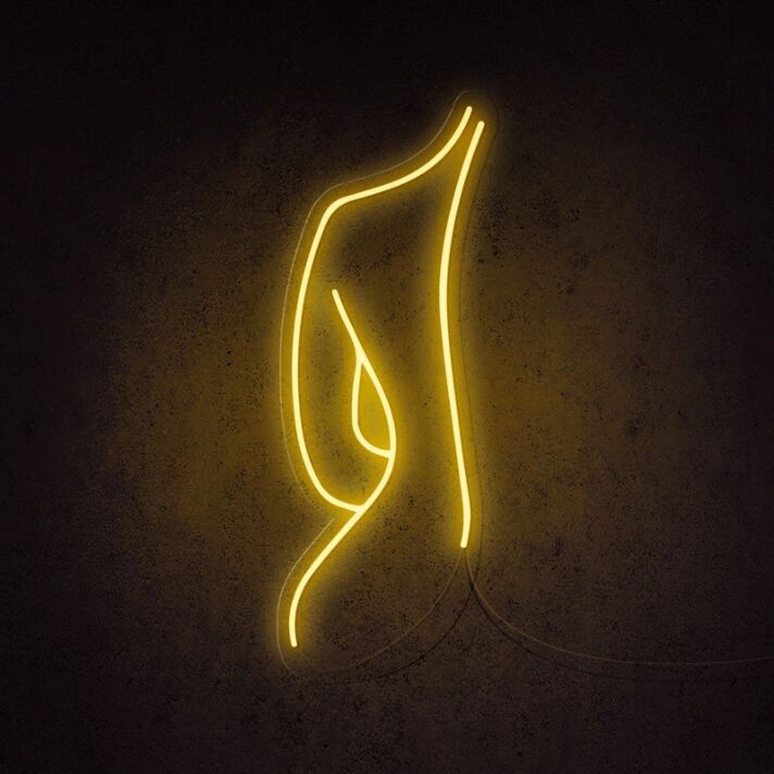 Female Silhouette Neon Sign perfect for art lovers