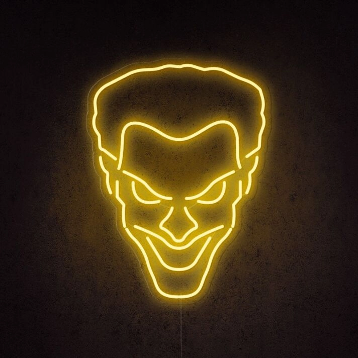 Joker Neon Sign perfect for comic book and pop culture fans