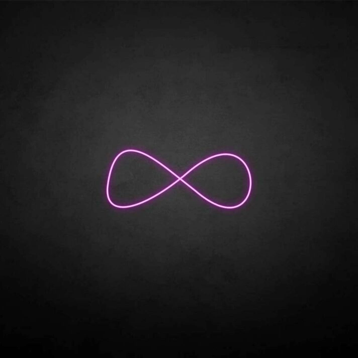 'Infinity' neon sign