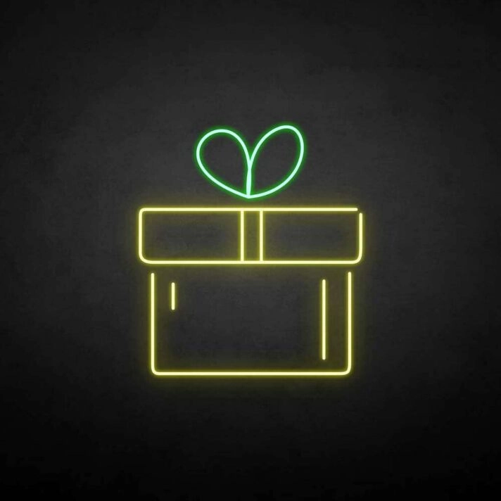 'Gift' neon sign