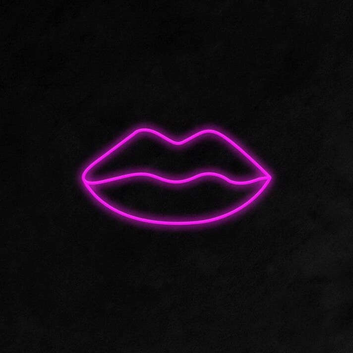 Lips Neon Sign adds a bold statement to any room