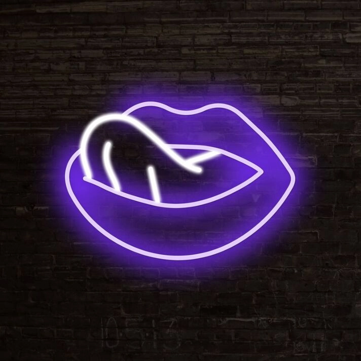 Sugar Lips Neon Sign adds a playful touch to any room