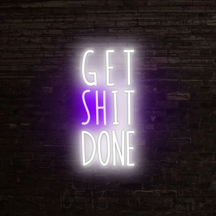 Get Sht Done Neon Sign ideal for productive office environments
