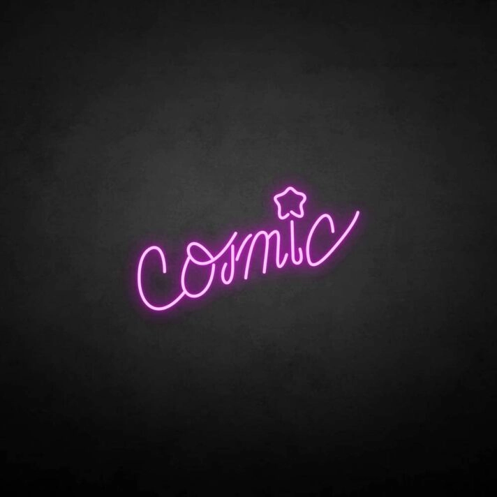 Comic' neon sign