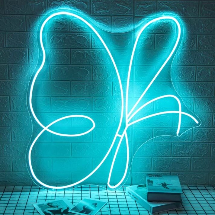 Abstract Butterfly Neon Sign perfect for artistic decor