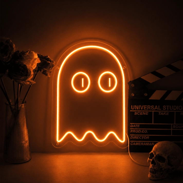 Ghost 2 Neon Sign for Halloween Decor