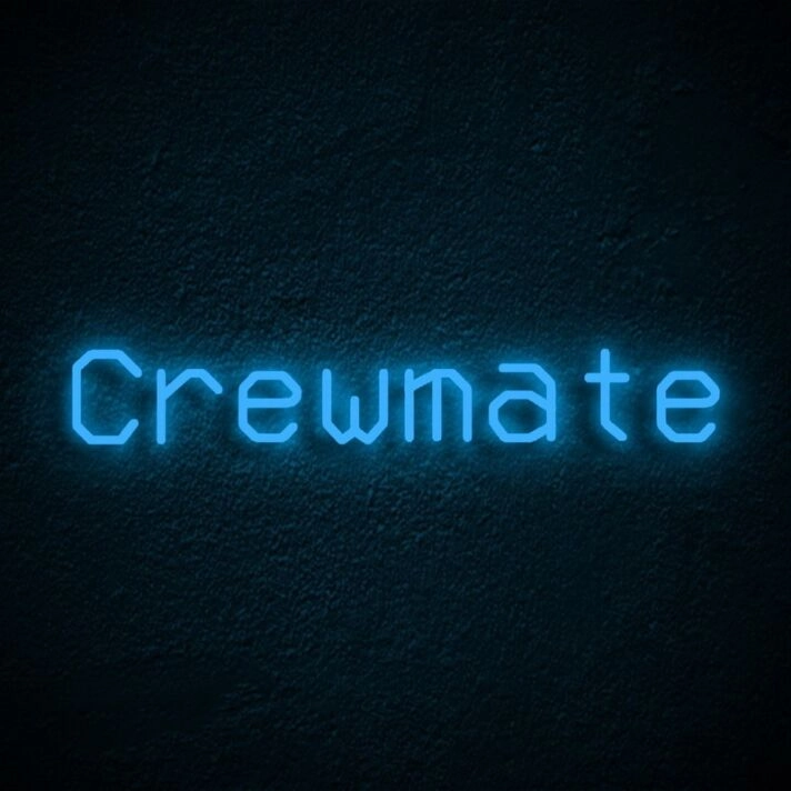 Crewmate Neon Sign for Gaming Rooms